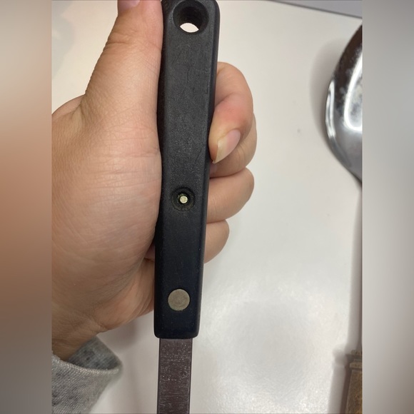 Vintage Ekco Knife 8” Blade Slicer And Two Servings Spoon - Picture 3 of 16